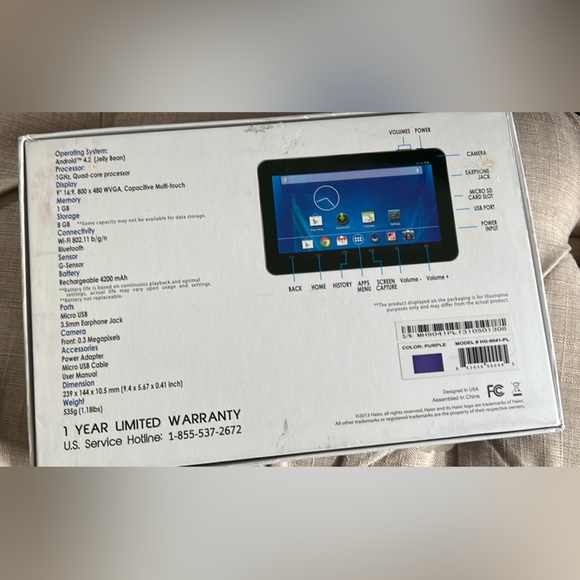 Haier 9” Tablet BRAND NEW - Picture 2 of 2